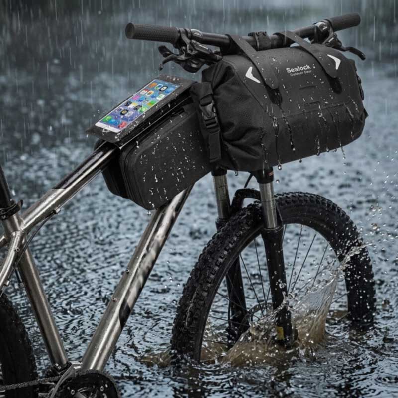 กระเป๋าจักรยานกันน้ำ — รอยเชื่อม RF, IPX6 | OEM ขั้นต่ำ 200